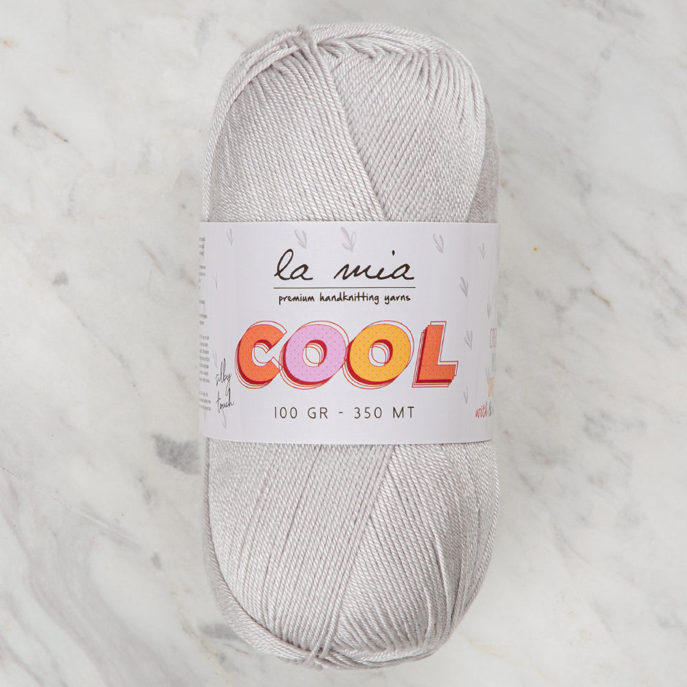 La Mia Cool Hand Knitting Yarn ,Grey L030