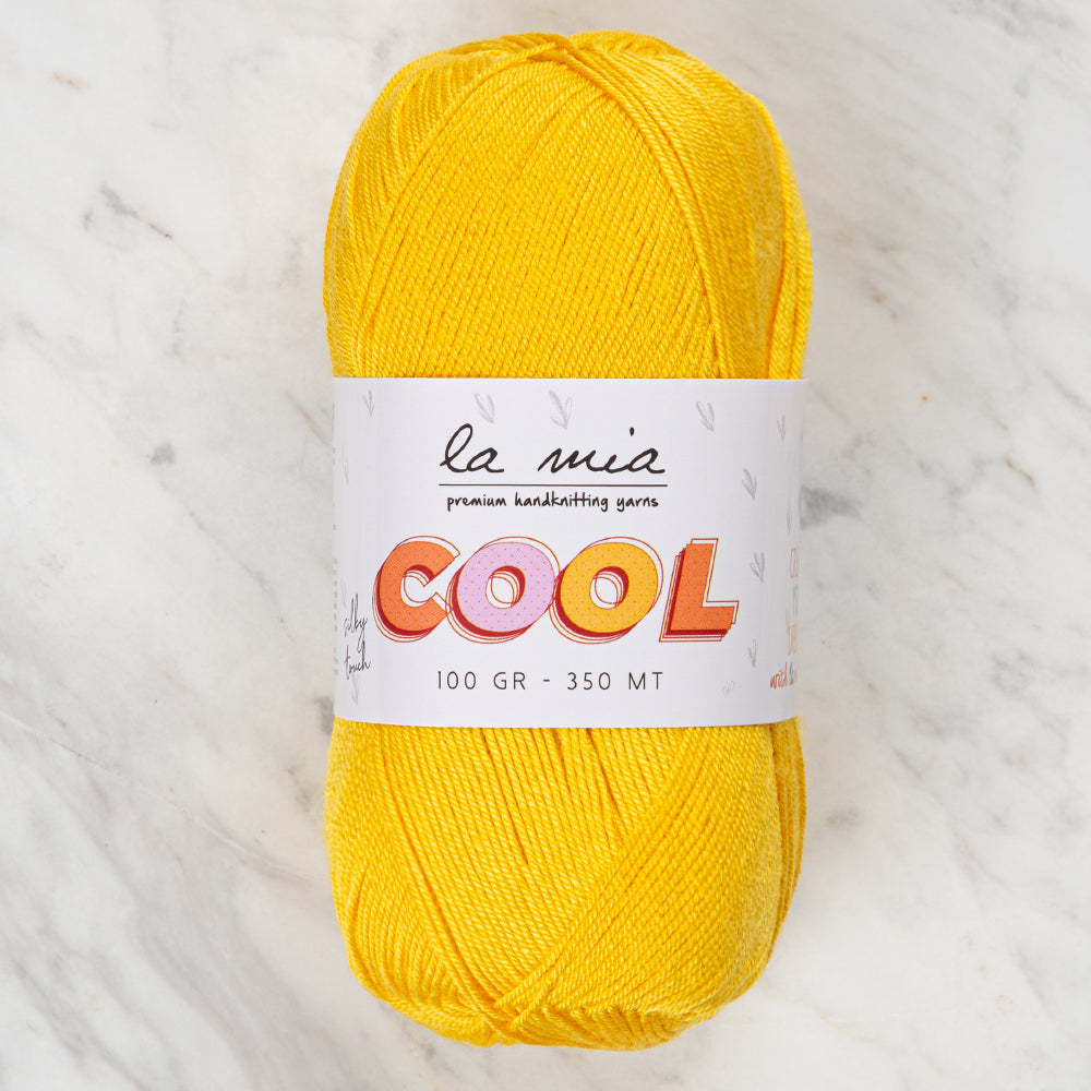 La Mia Cool Hand Knitting Yarn ,Yellow L027