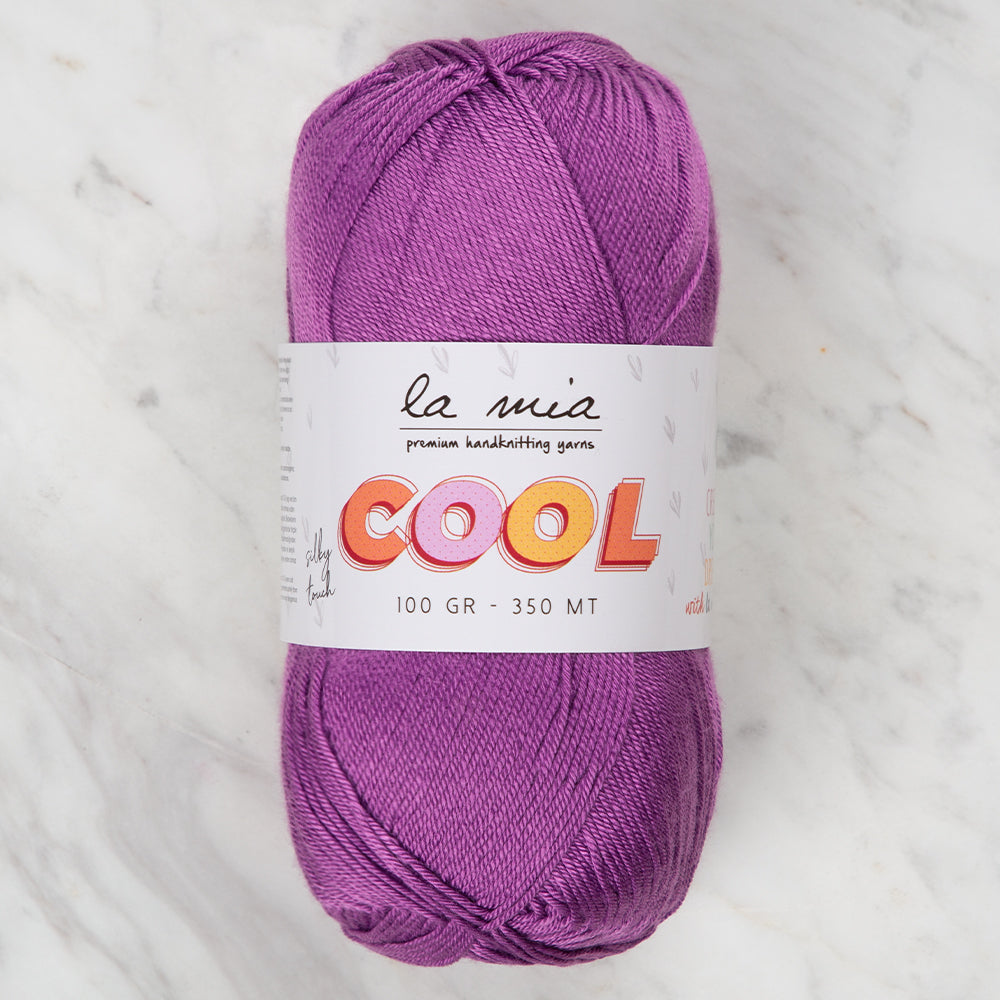La Mia Cool Hand Knitting Yarn ,Plum L029
