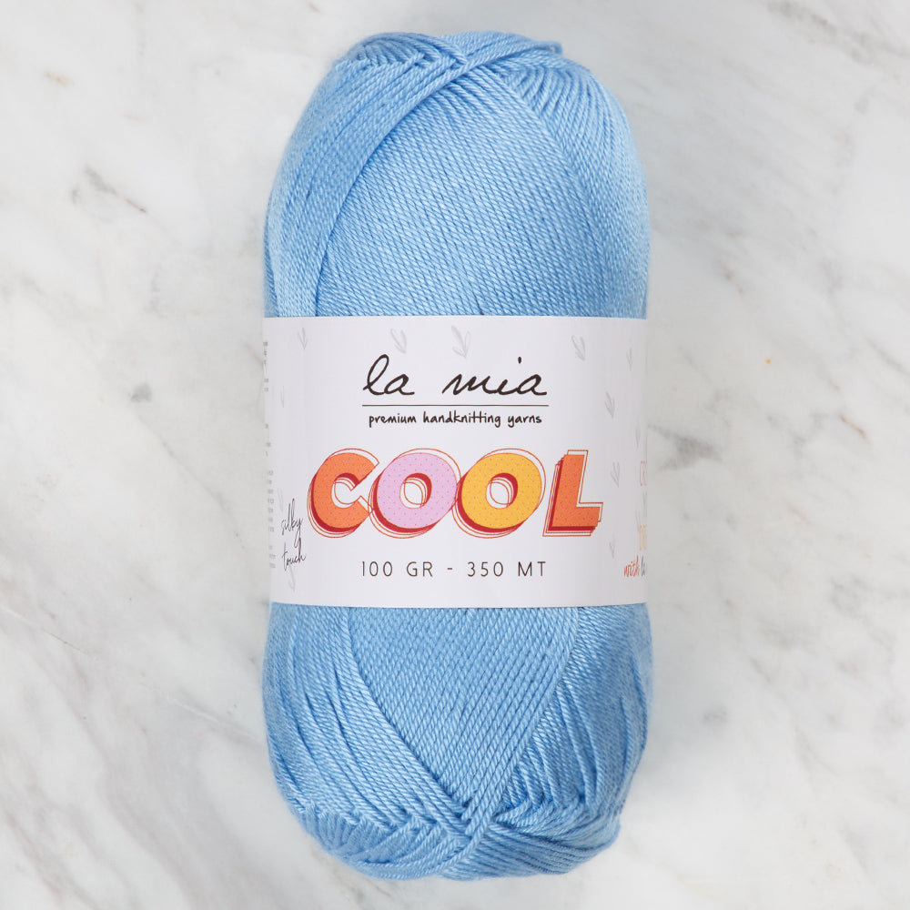La Mia Cool Hand Knitting Yarn ,Blue L026