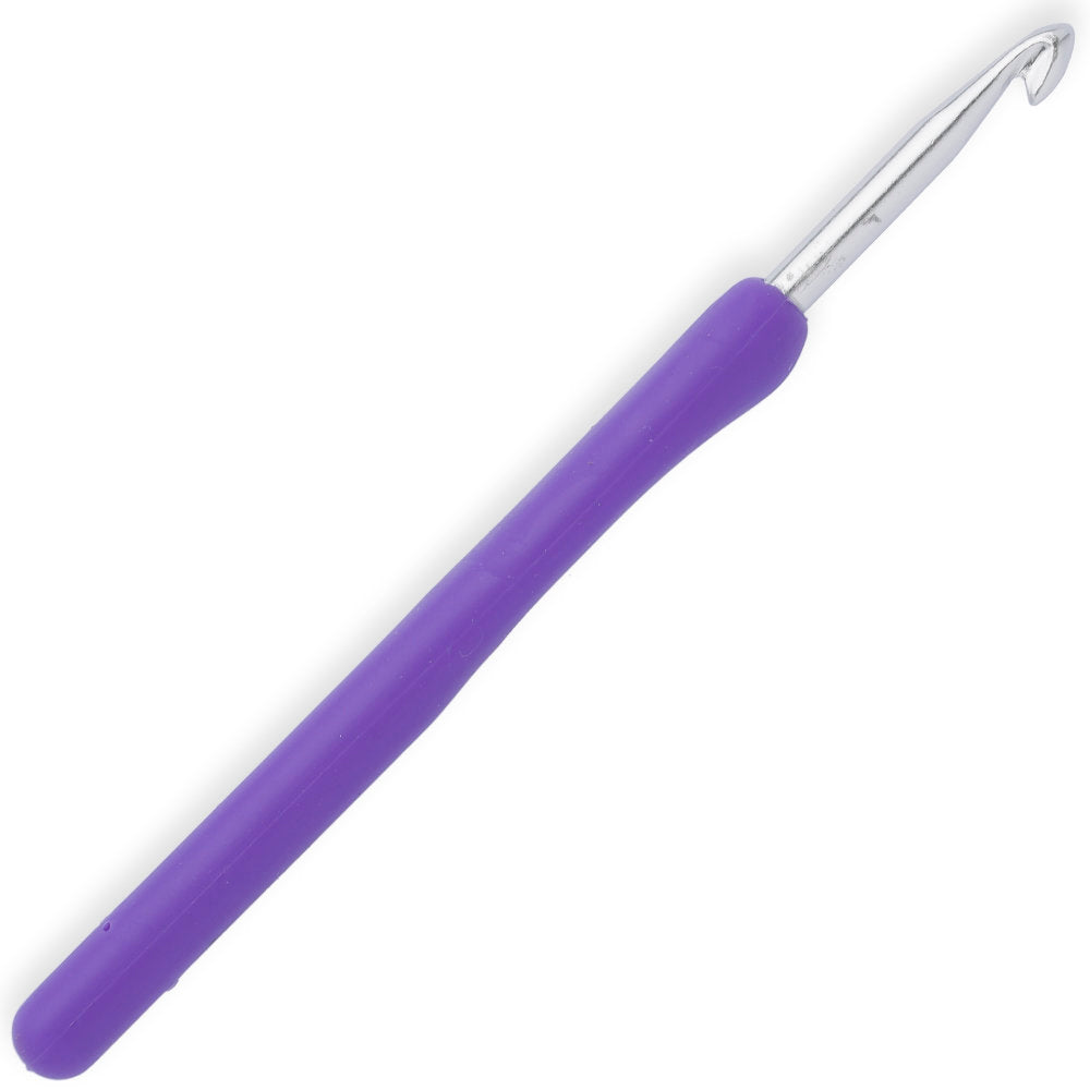 Kartopu 5 mm Crochet Hook for Wool with Soft Handle, Purple