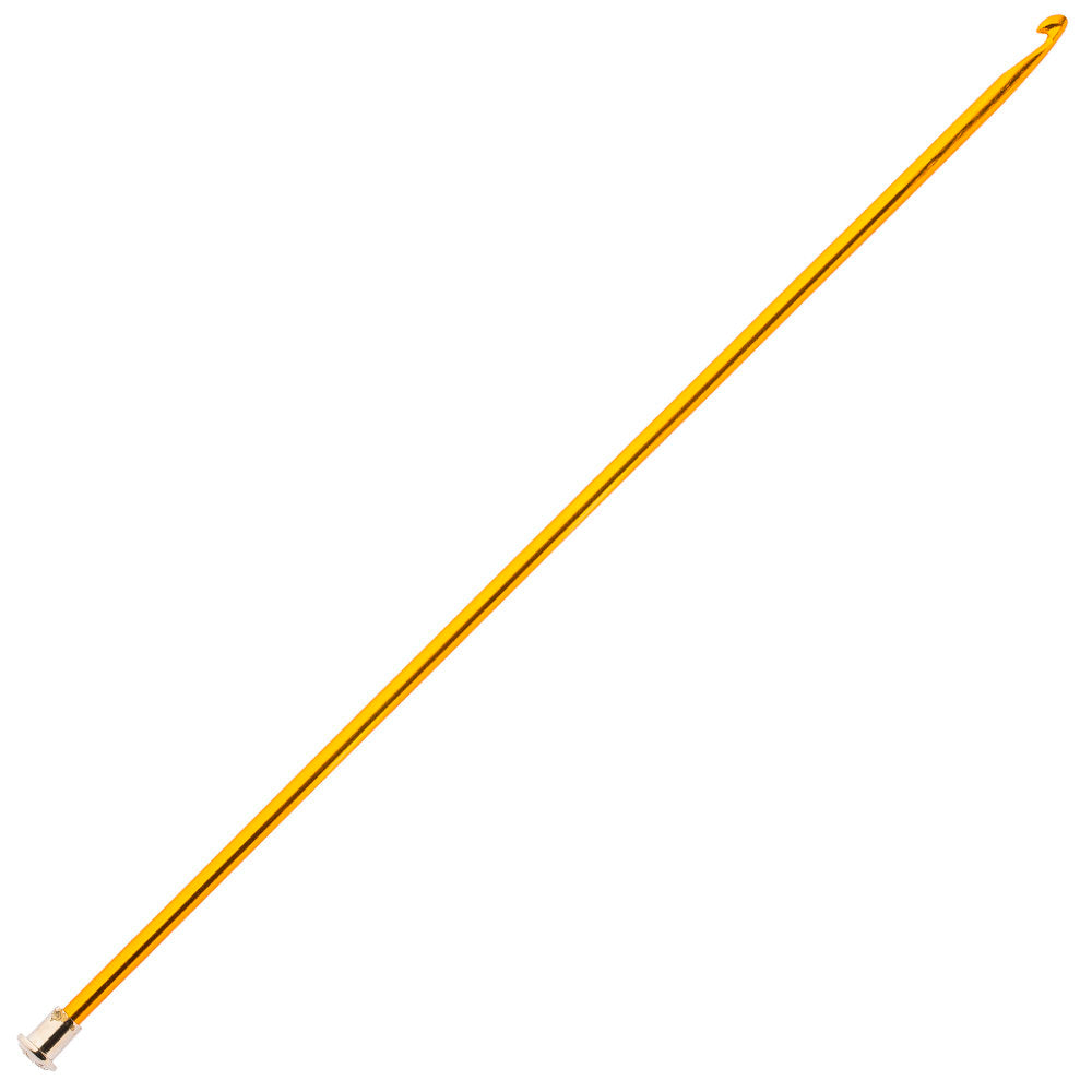 Kartopu 5 mm 25 cm Metal Single Ended Tunisian/Afghan Crochet Hook, Yellow - K003.1.0027XXX5