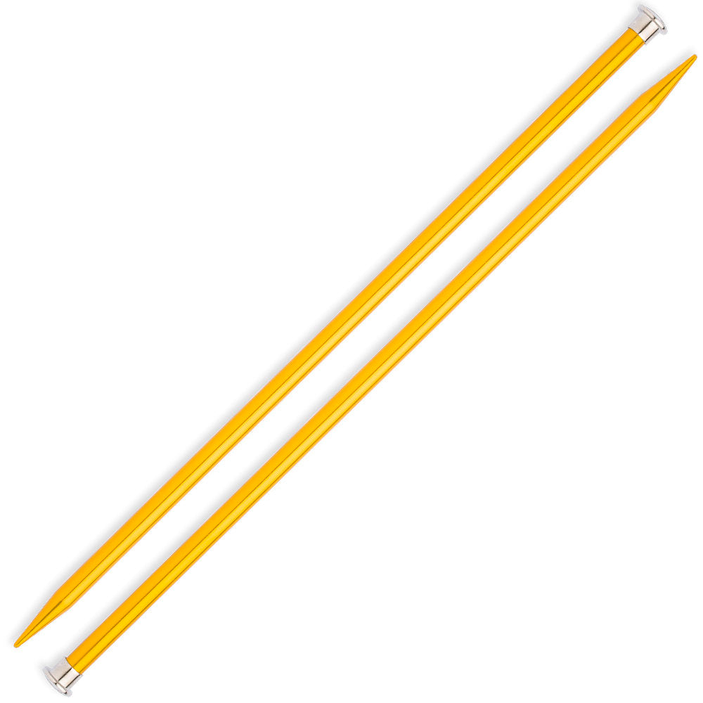 Kartopu Knitting Needle, Metal, 10 mm 35cm, Yellow