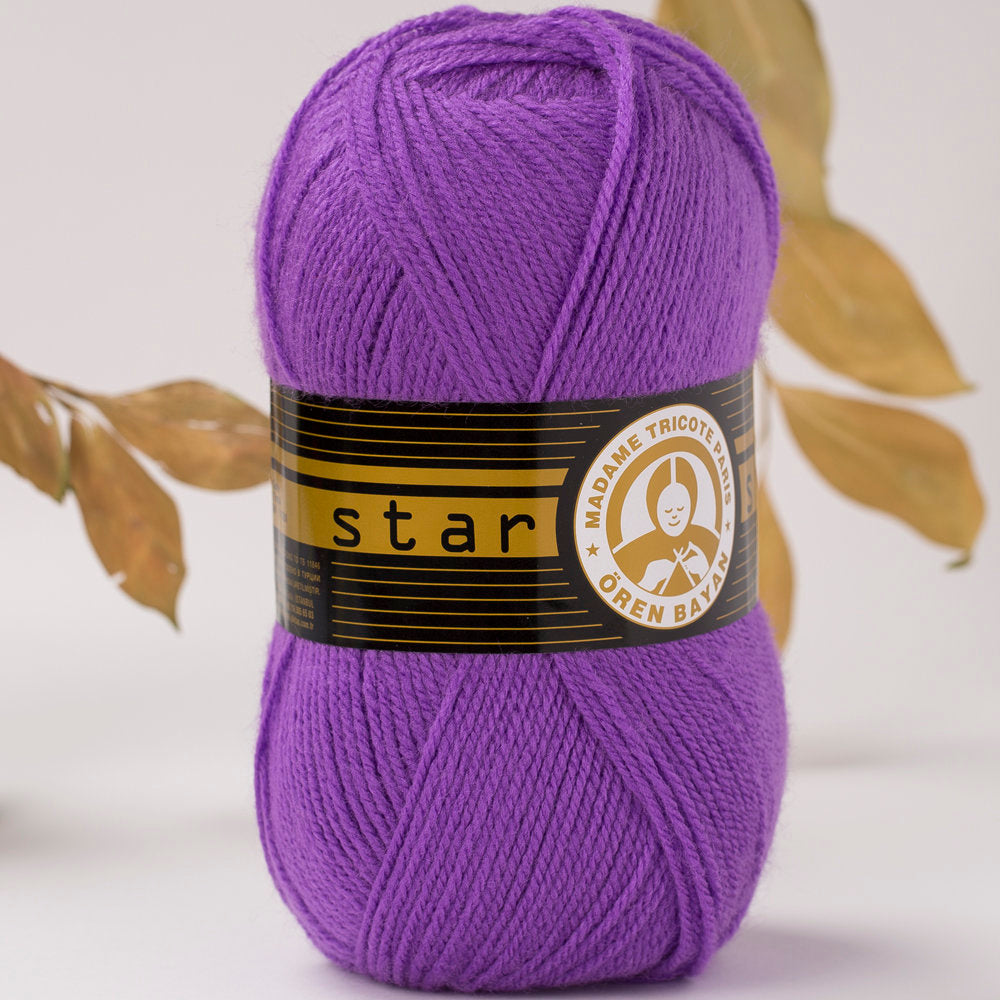 Madame Tricote Paris Star Knitting Yarn, Purple - 59-1754