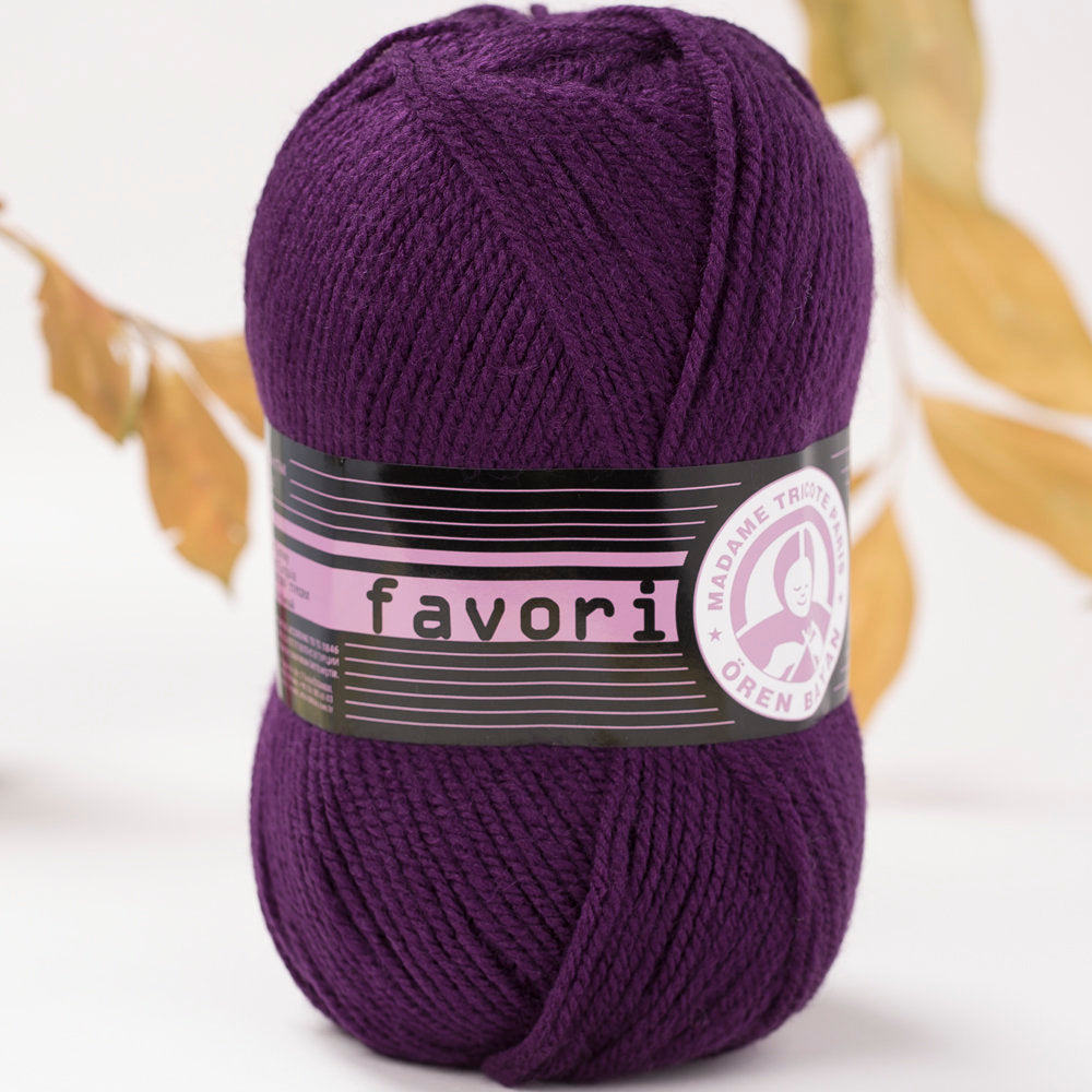 Madame Tricote Paris Favori Knitting Yarn, Purple - 60-1768