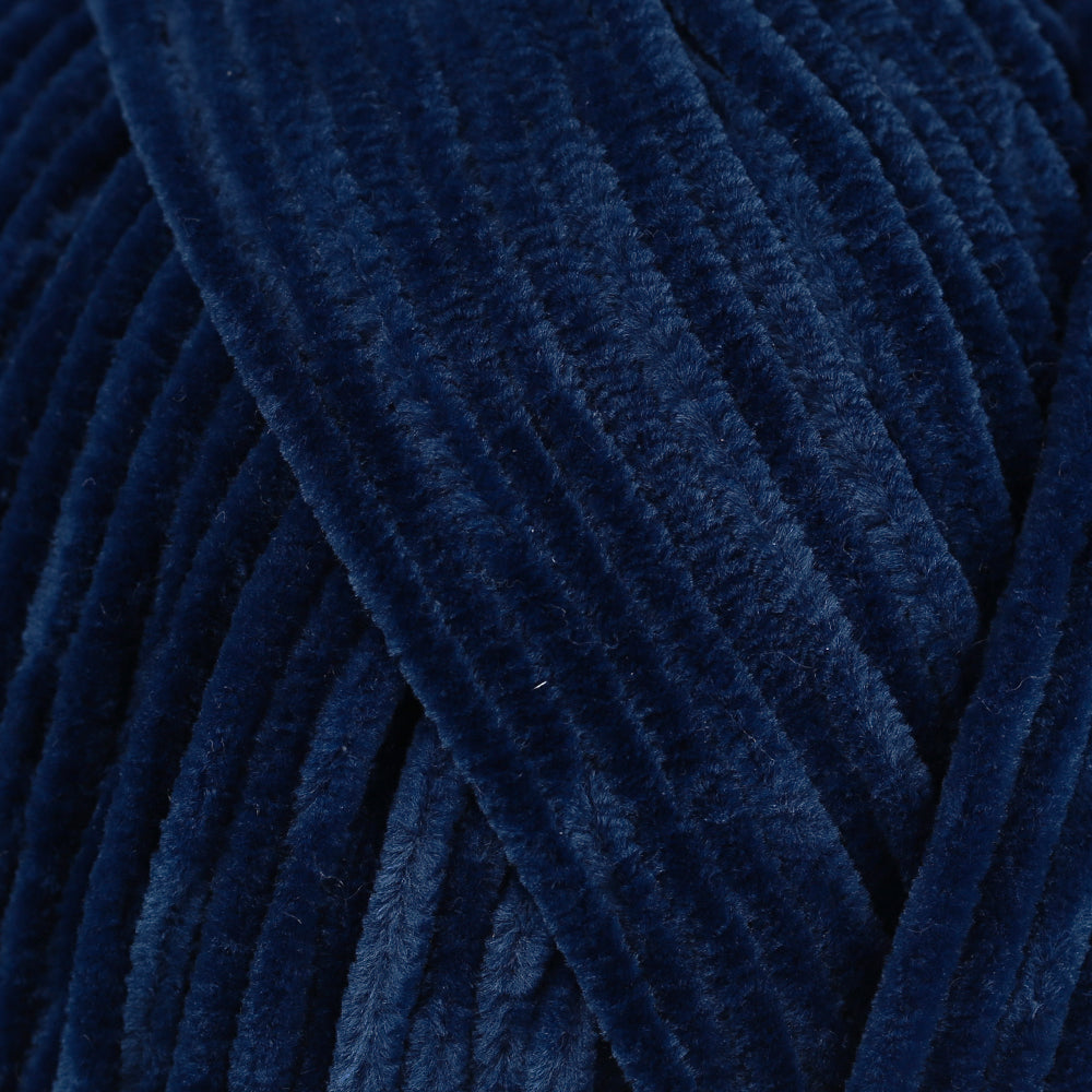 La Mia Elegance Velvet Hand Knitting Yarn,Navy blue - L917