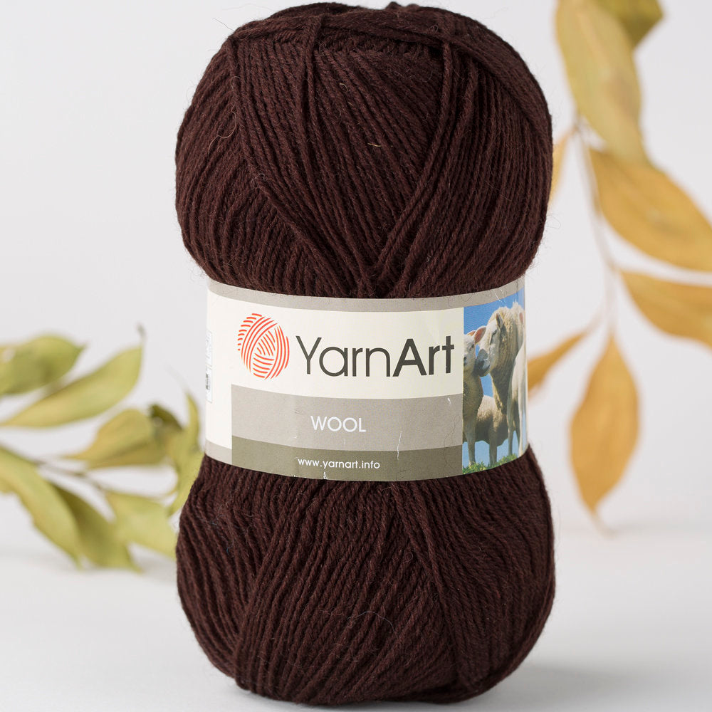 YarnArt Wool Yarn, Brown - 116