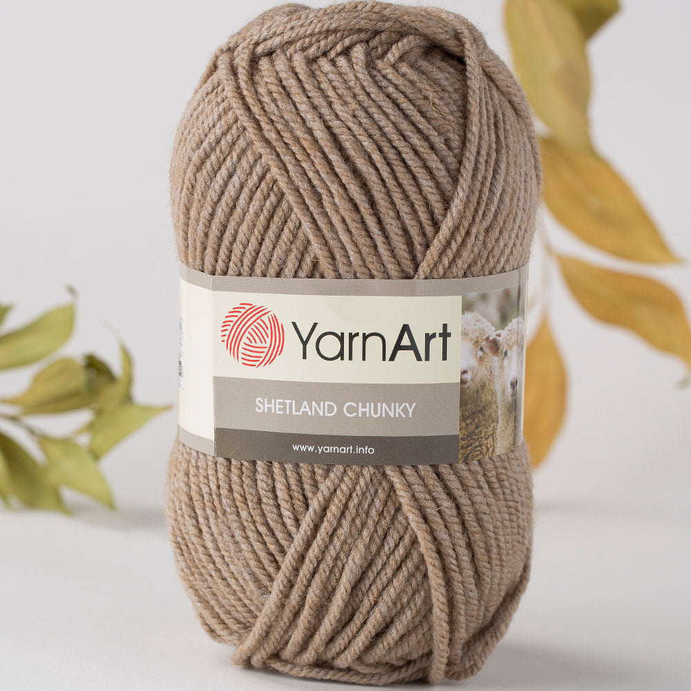 YarnArt Shetland Chunky Yarn, Beige - 605