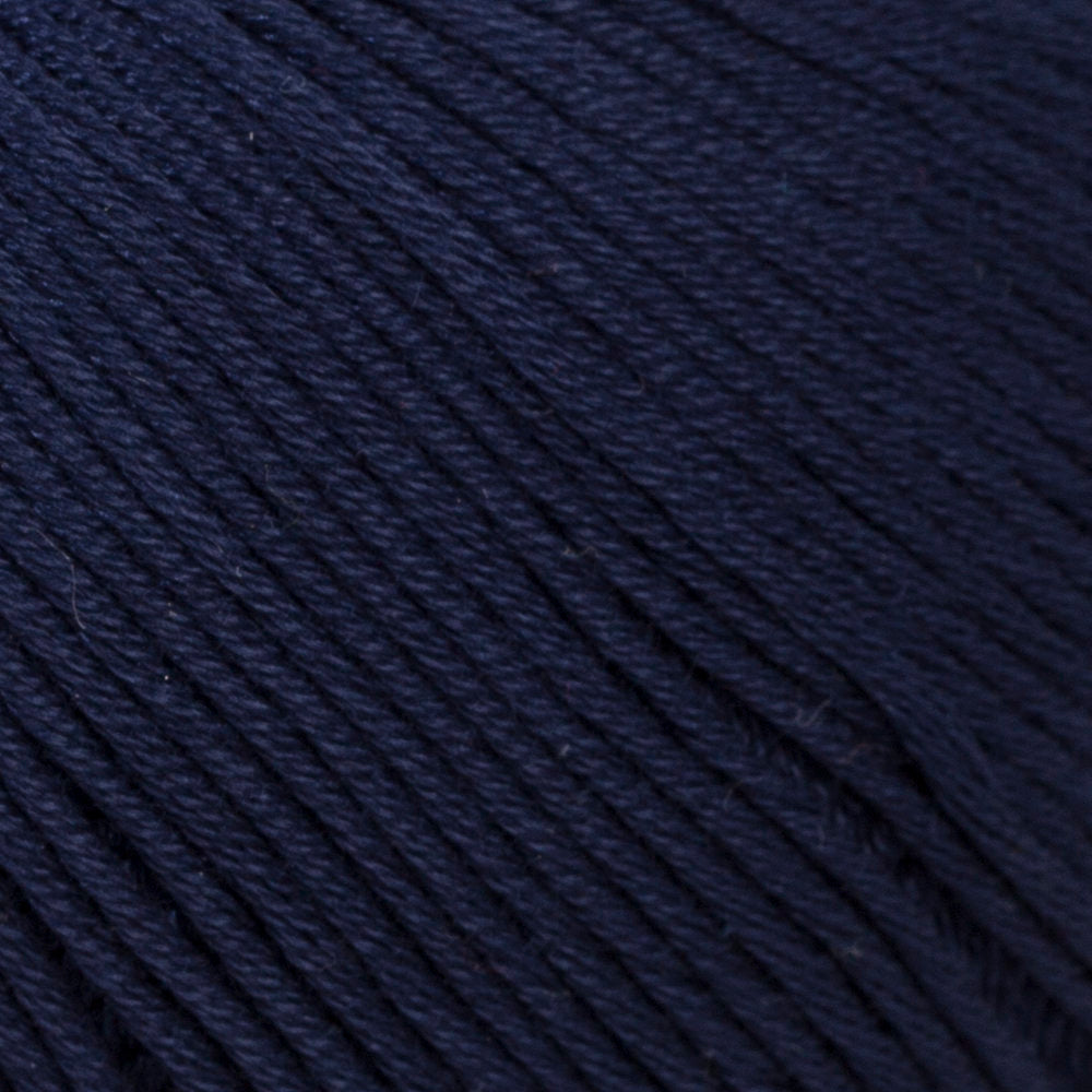 La Mia Mercerized Cotton Yarn, Dark Blue - 117