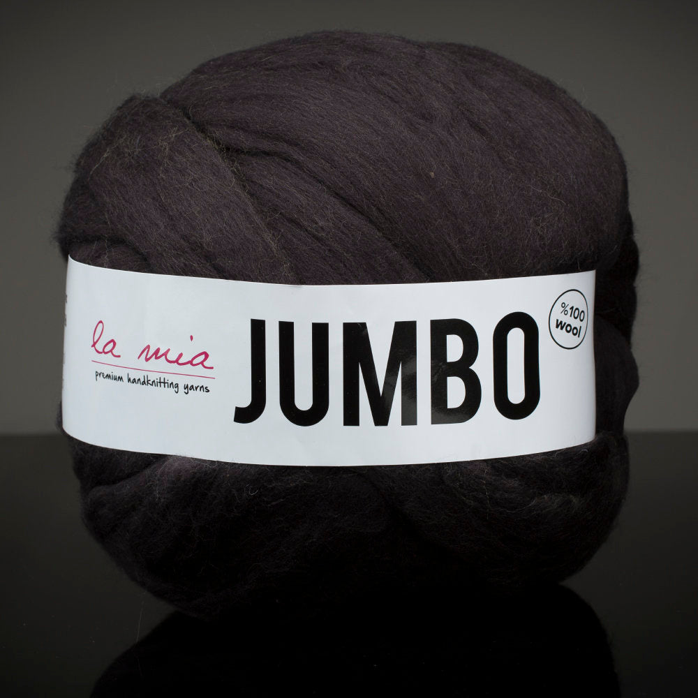 La Mia  Jumbo Merino Wool, Black - J8