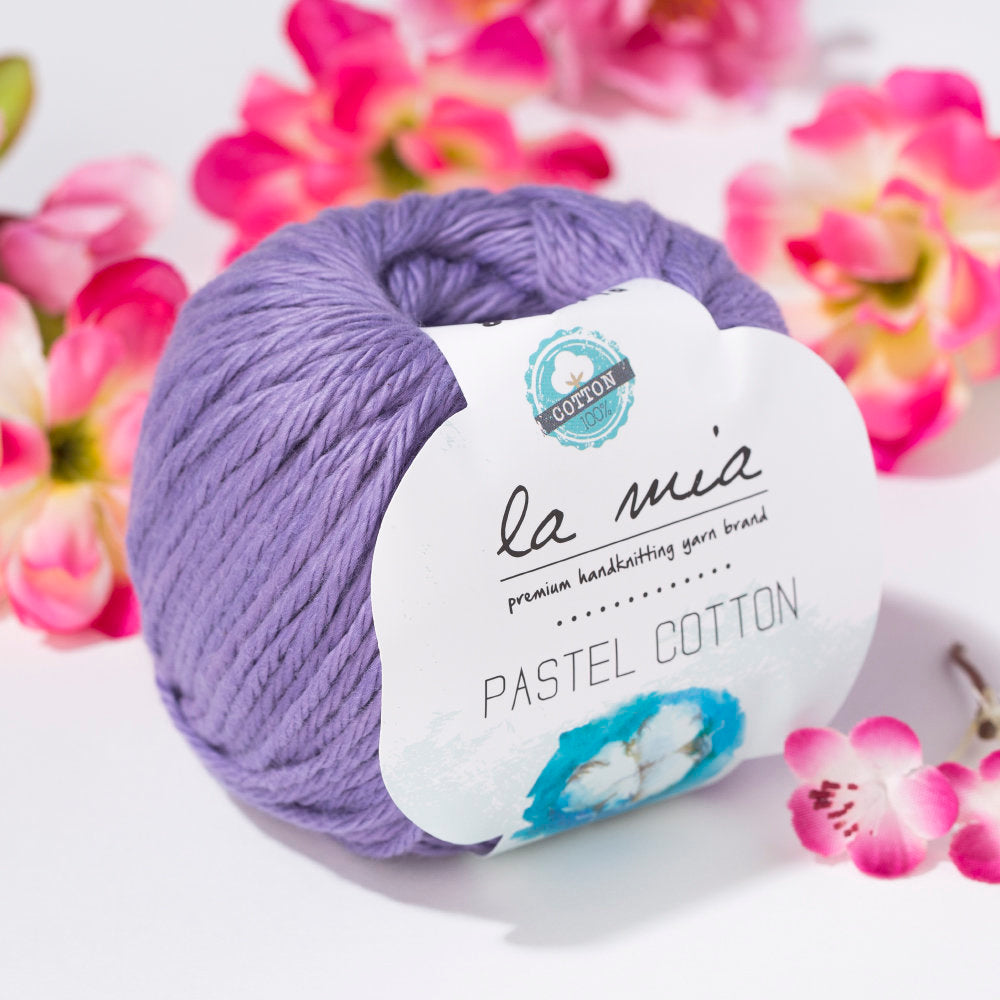 La Mia Pastel 100% Cotton Yarn, Lilac - L059