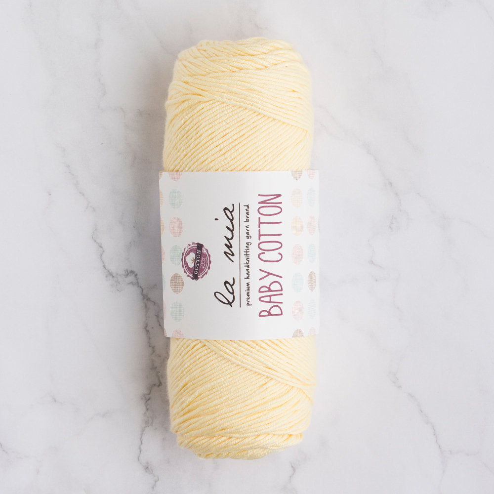 La Mia Baby Cotton Yarn, Baby Yellow - L028