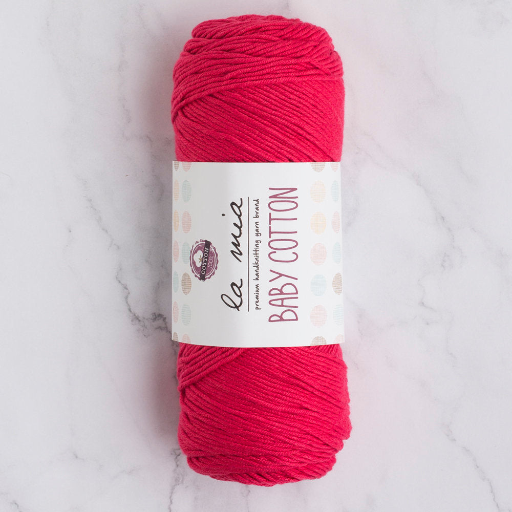 La Mia Baby Cotton Yarn, Fuchsia - L030