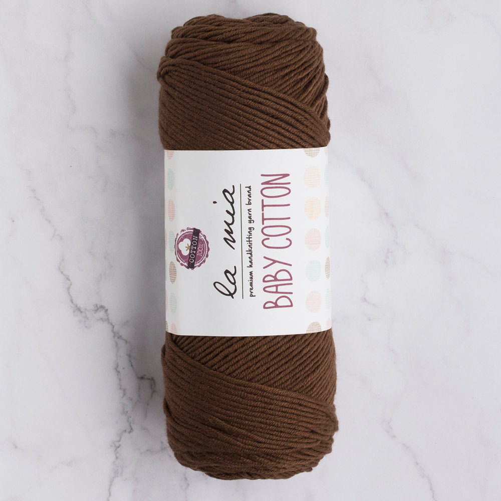 La Mia Baby Cotton Yarn, Brown - L005