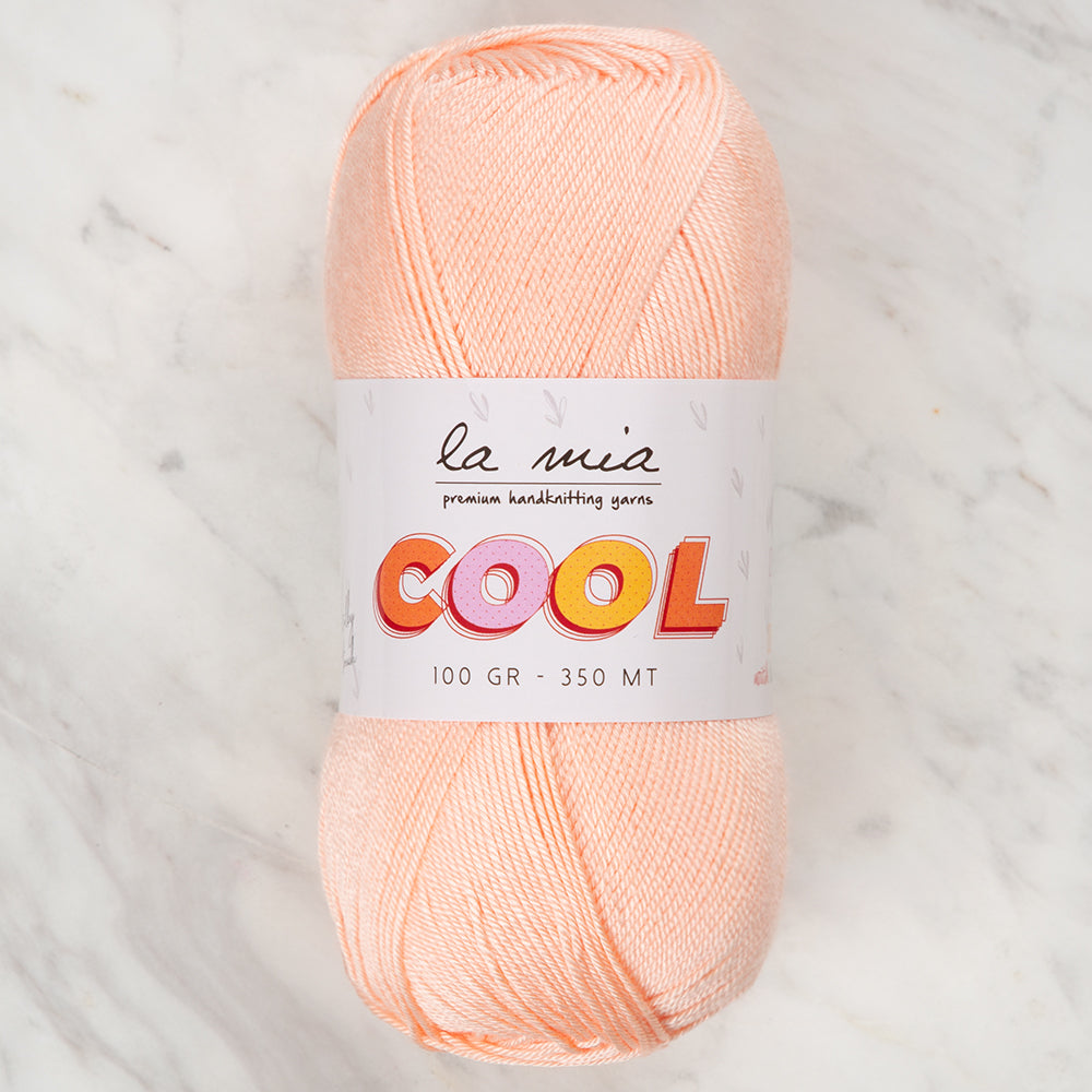 La Mia Cool Hand Knitting Yarn ,Orange L008