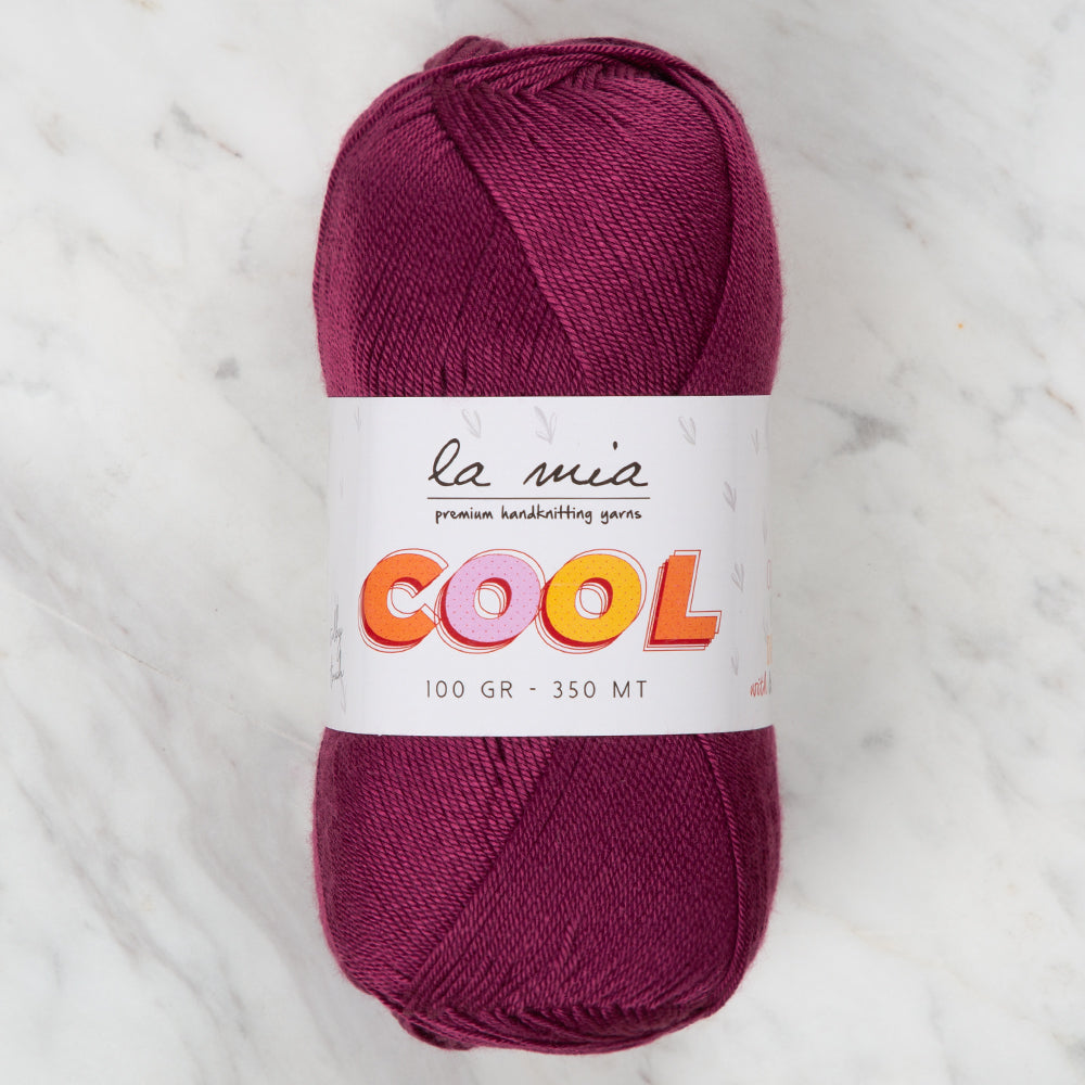La Mia Cool Hand Knitting Yarn ,Purple L010