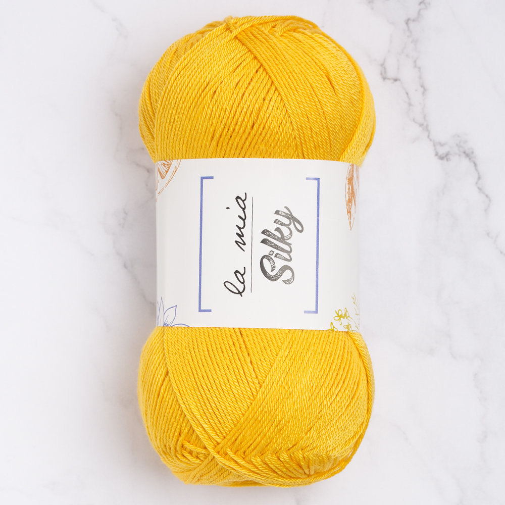 La Mia Silky Yarn, Mustard Yellow - L003