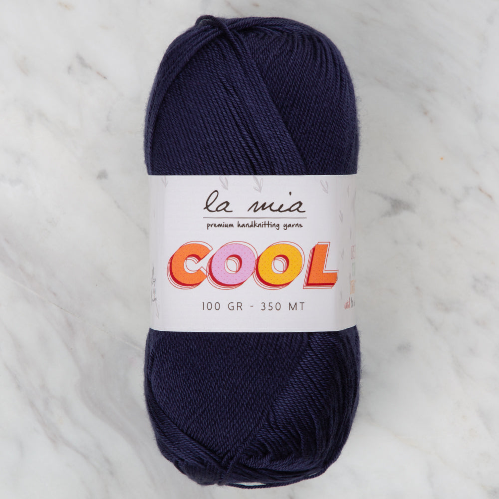 La Mia Cool Hand Knitting Yarn ,Navy blue L023