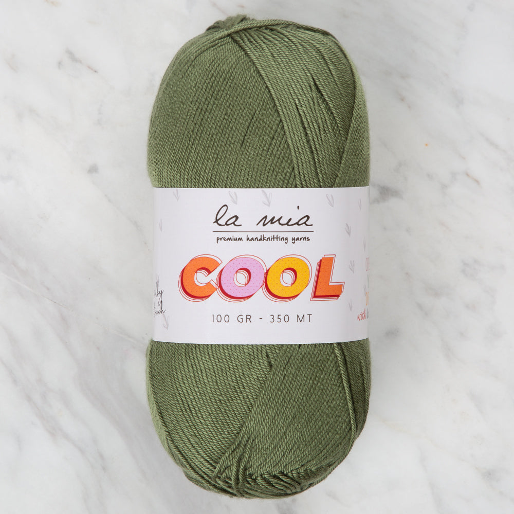 La Mia Cool Hand Knitting Yarn ,Green L024