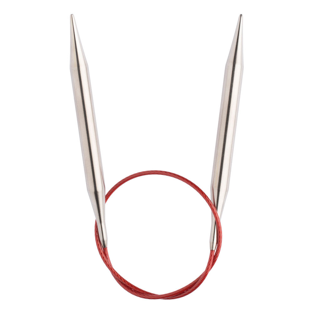 ChiaoGoo Red Lace 6.50 mm 40 cm Stainless Steel Circular Needle - 7016-10.5