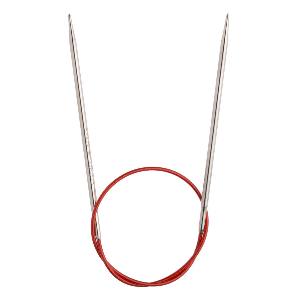 ChiaoGoo Red Lace 2.50 mm 40 cm Stainless Steel Circular Needle - 7016-1.5