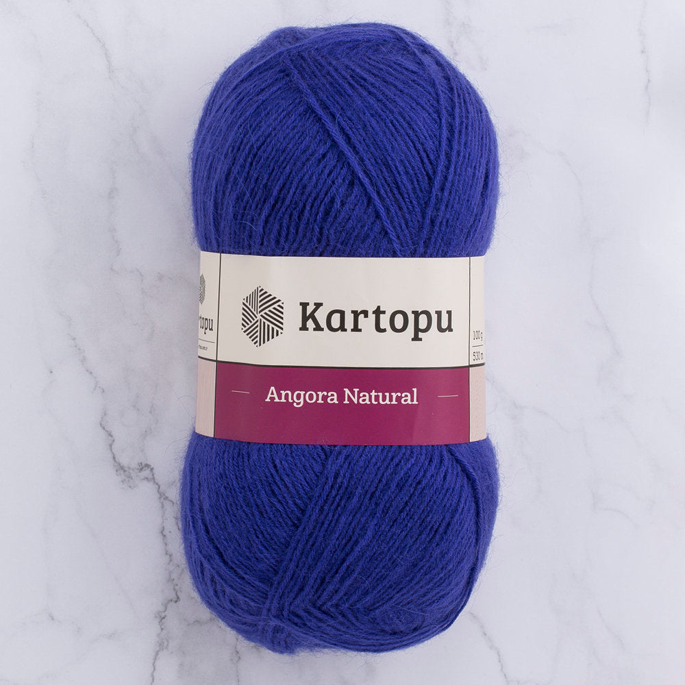 Kartopu Angora Natural Knitting Yarn, Saxe Blue - K1624