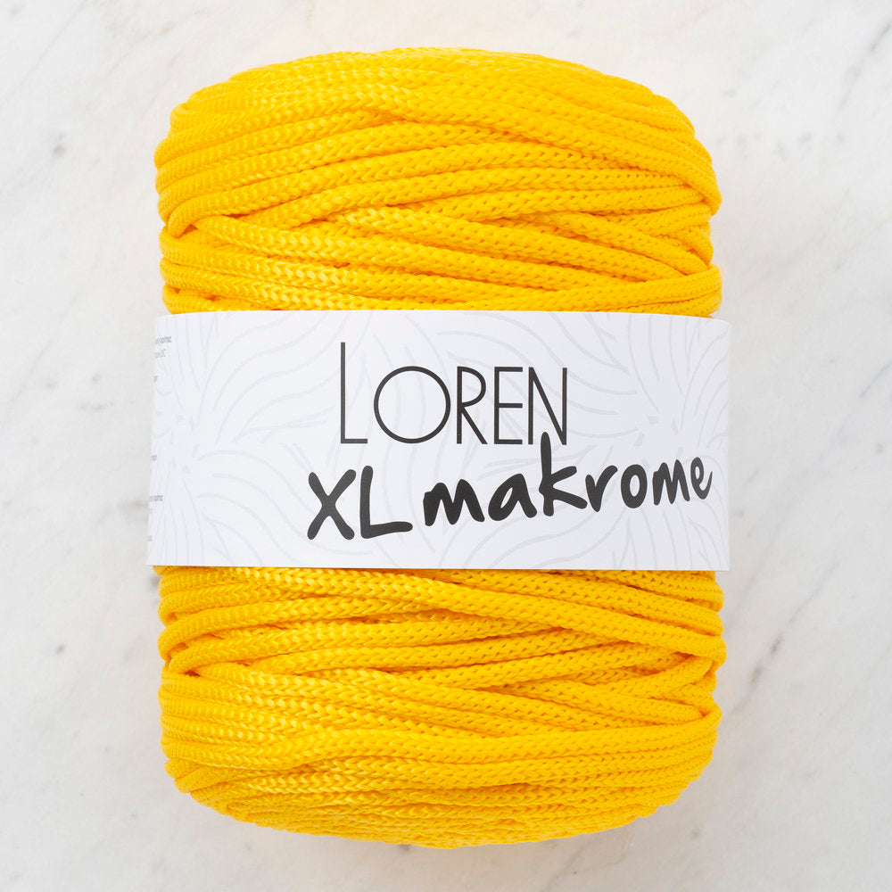 Loren XL Makrome Cord, Yellow - R002