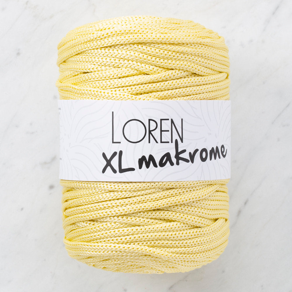 Loren XL Makrome Cord, Yellow - R039