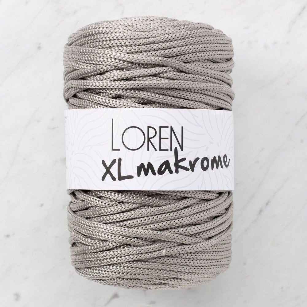 Loren XL Makrome Cord, Grey - R041