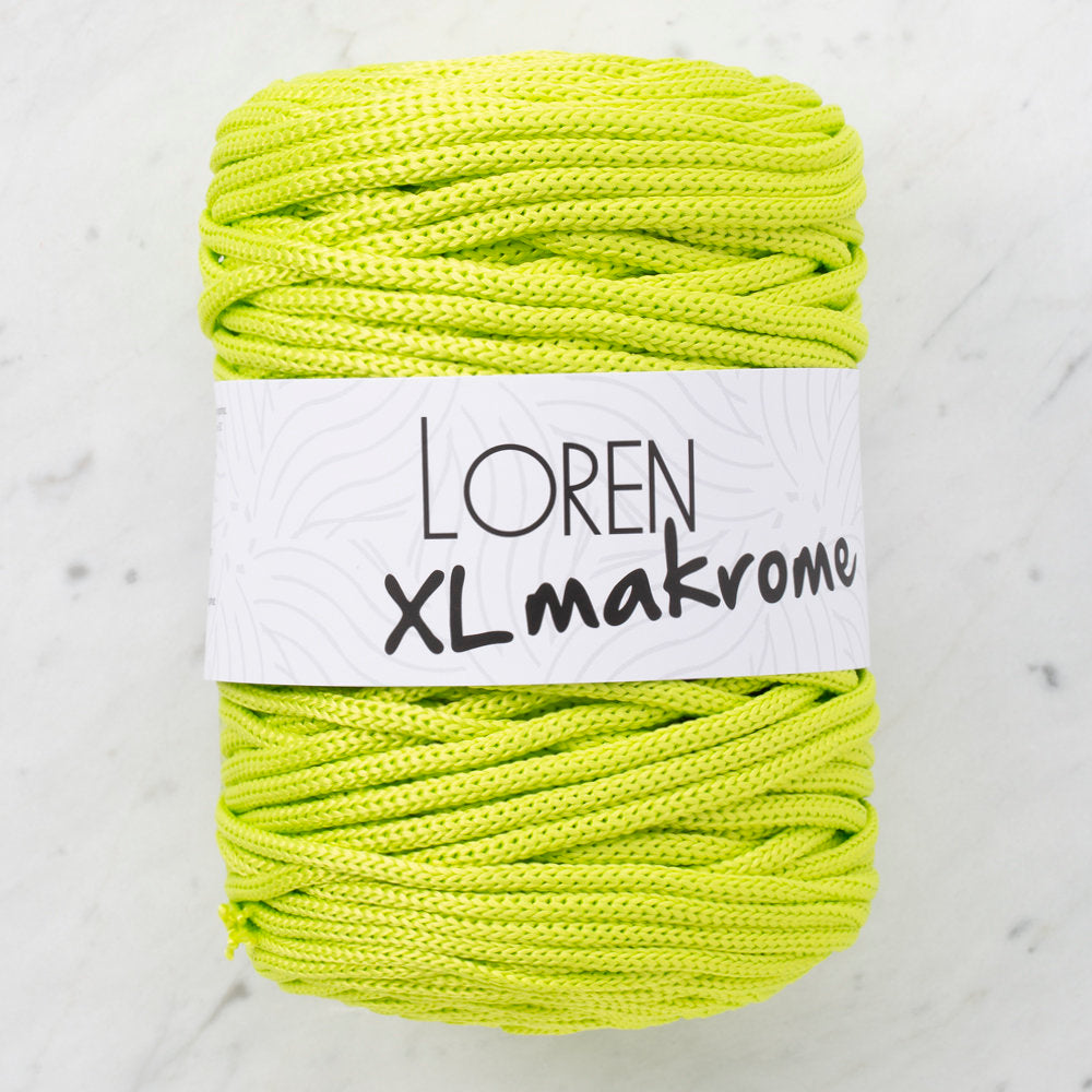 Loren XL Makrome Cord, Yellow Green - R042