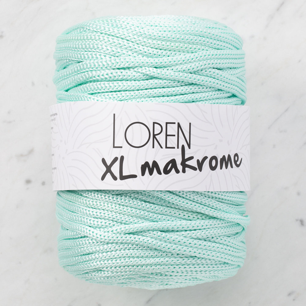 Loren XL Makrome Cord, Mint Green - R058