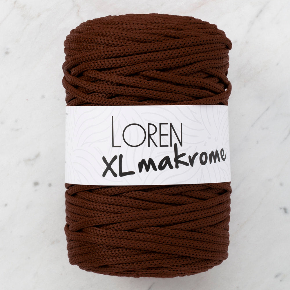 Loren XL Makrome Cord, Brown - R044