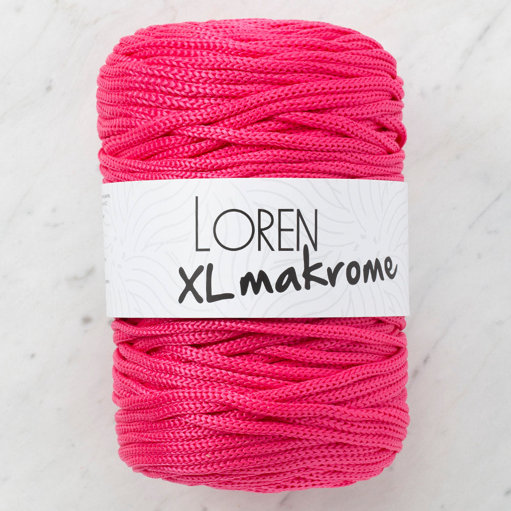 Loren XL Makrome Cord, Fuchsia - R013