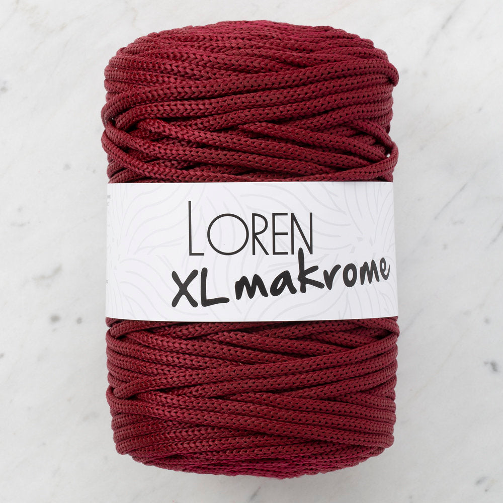 Loren XL Makrome Cord, Claret - R049