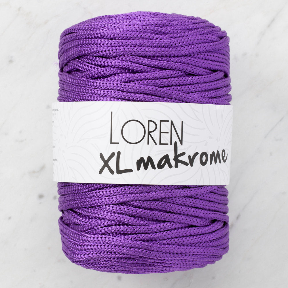 Loren XL Makrome Cord, Purple - R050