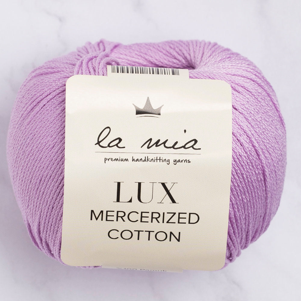 La Mia Lux Mercerized Cotton Yarn, Lilac - 53