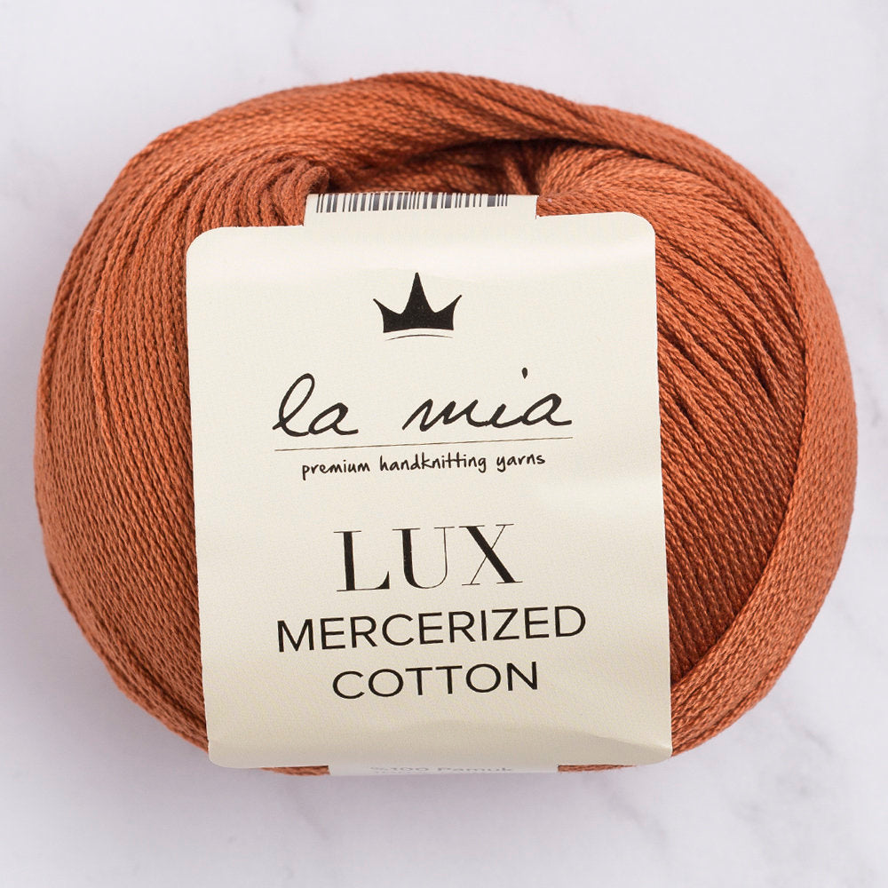 La Mia Lux Mercerized Cotton Yarn, Brown - 211