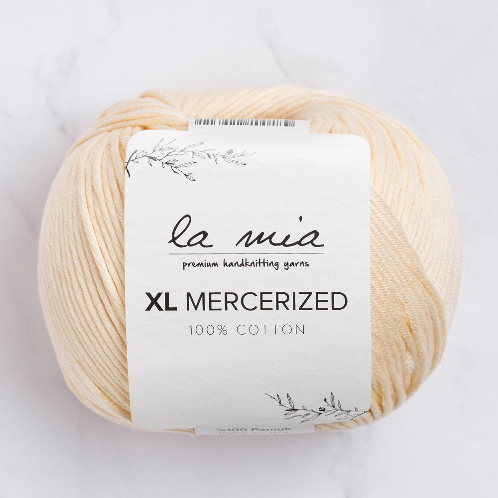 La Mia XL Mercerized Cotton Yarn, Cream - 174