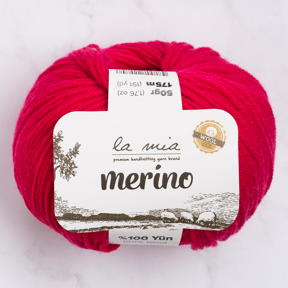 La Mia Merino Yarn, Fuchsia - L058