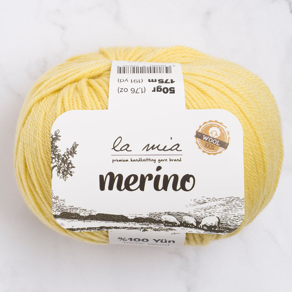 La Mia Merino Yarn, Yellow - L043