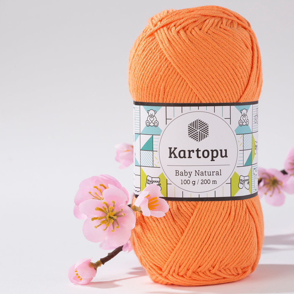 Kartopu Baby Natural Baby Yarn, Orange - K256