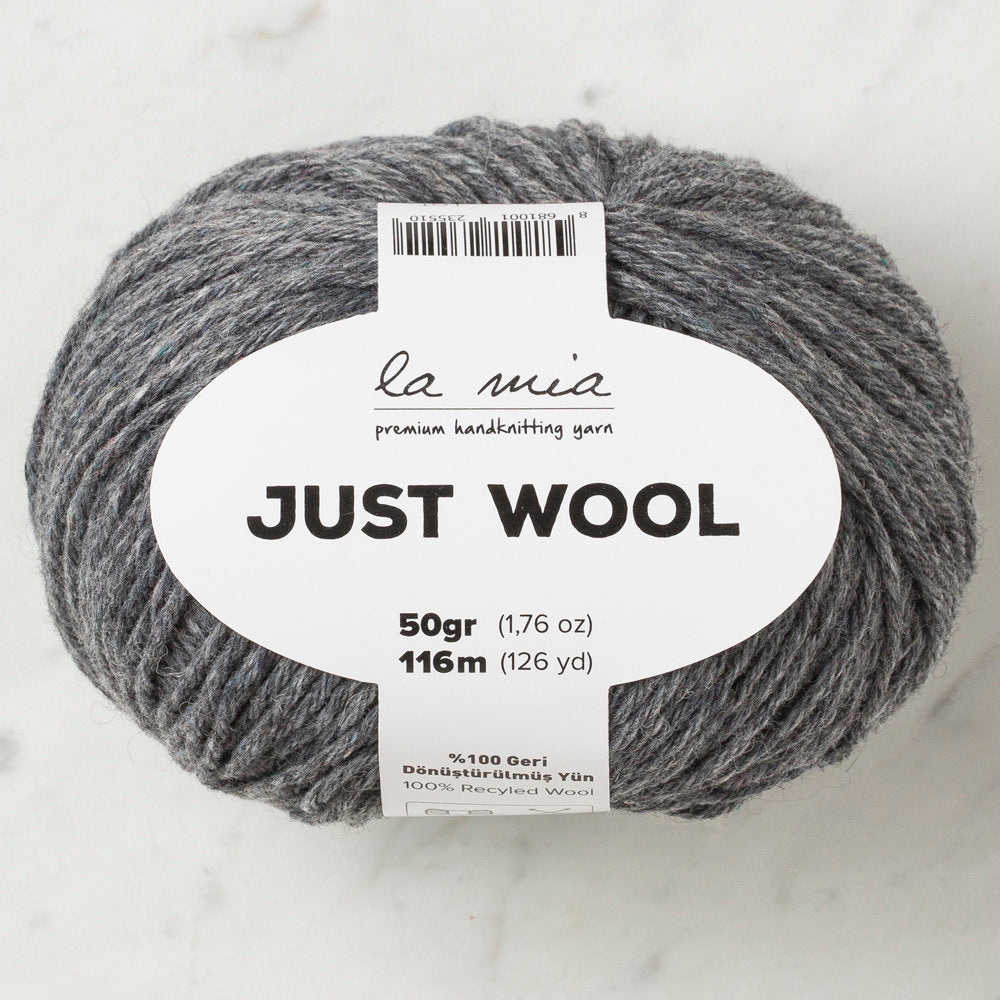 La Mia Just Wool Yarn, Dark Grey - LT003