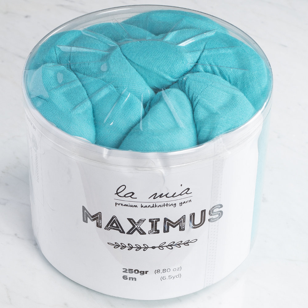 La Mia Maximus 6 M knot cushion, Turquoise - LM006
