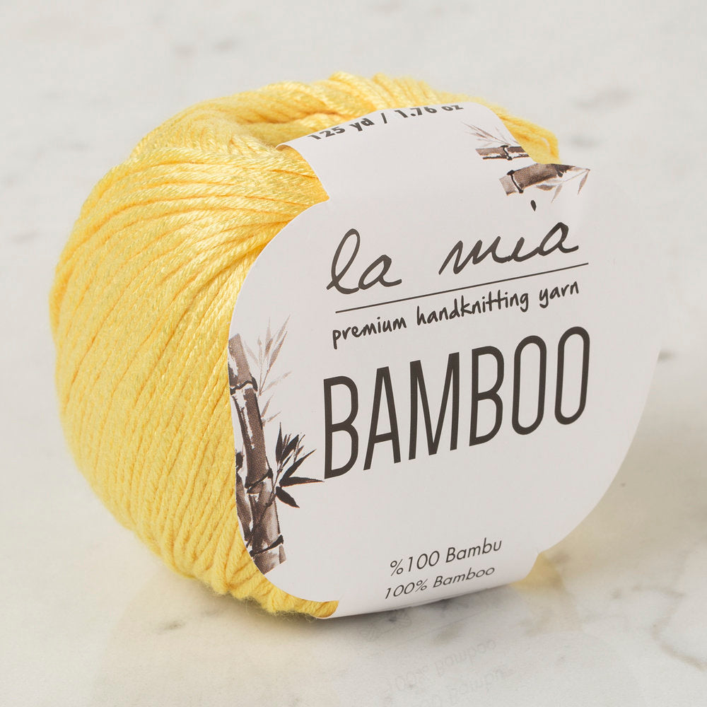 La Mia Bamboo Yarn, Yellow - L160