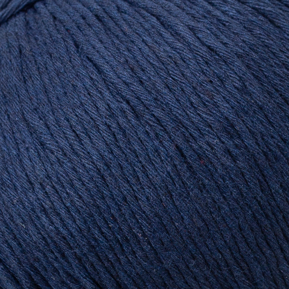 Loren Natural Cotton Yarn, Navy Blue - R005