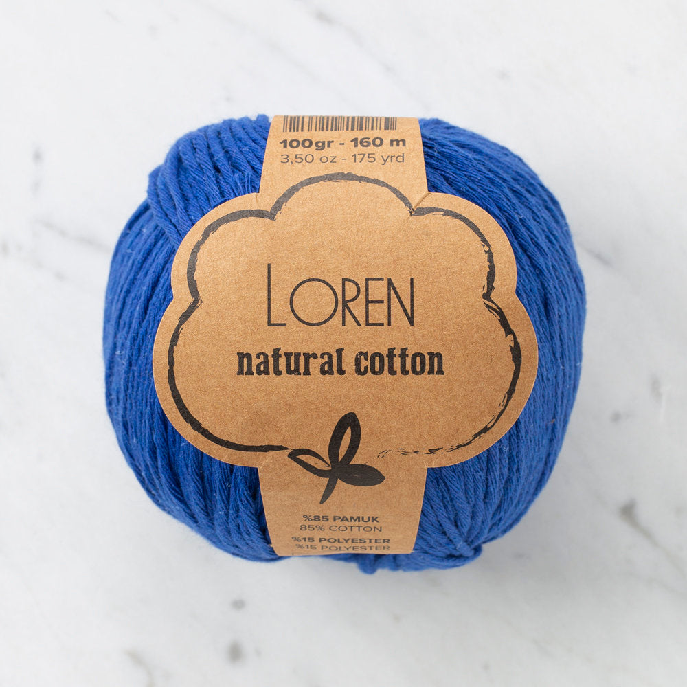 Loren Natural Cotton Yarn, Saxe Blue - R025
