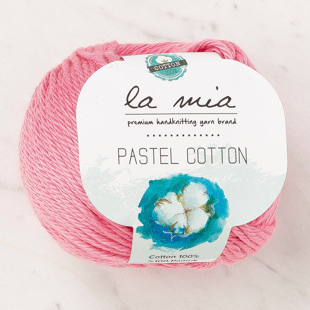 La Mia Pastel 100% Cotton Yarn, Flamingo - L184