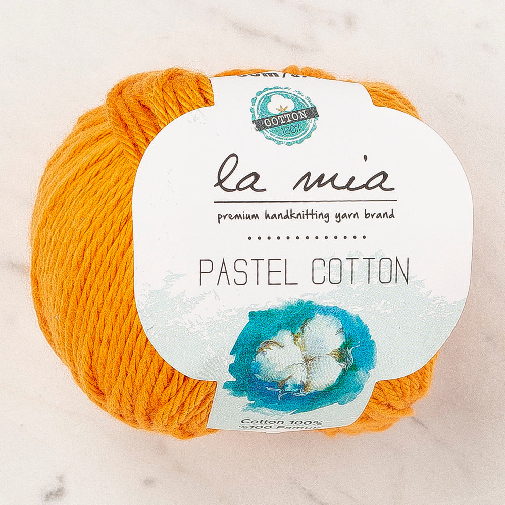 La Mia Pastel 100% Cotton Yarn, Orange - L179