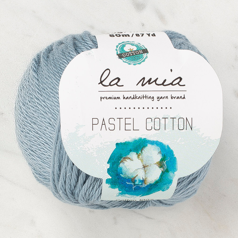 La Mia Pastel 100% Cotton Yarn, Blue - L178