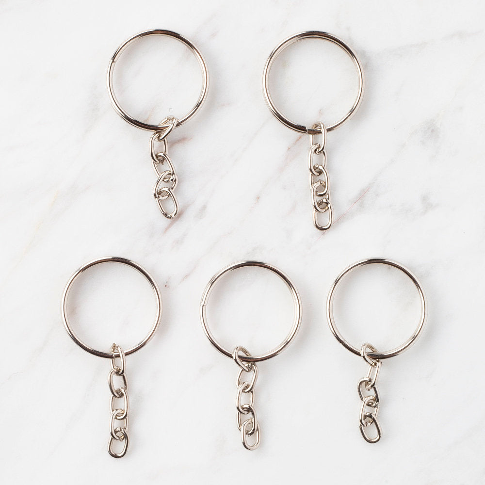 Loren 5 Pcs Split Key Ring with Chain